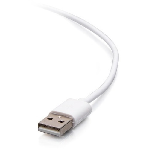 C2G 10ft USB A to Lightning Cable - Charge & Sync Cable - White - Thumbnail 3
