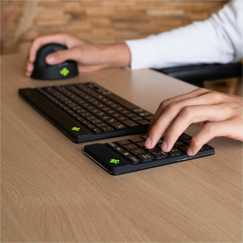 R-GO TOOLS NUMERIC KEYPAD, BLACK, WIRELESS, BLUETOOTH, ERGONOMIC, PORTABLE, WITH - Thumbnail 2