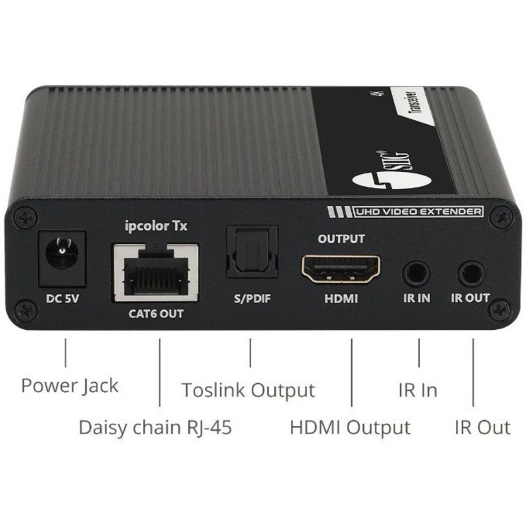 SIIG ipcolor 4K HDMI 2.0 Extender Daisy Chain Transceiver - 230ft - Thumbnail 2