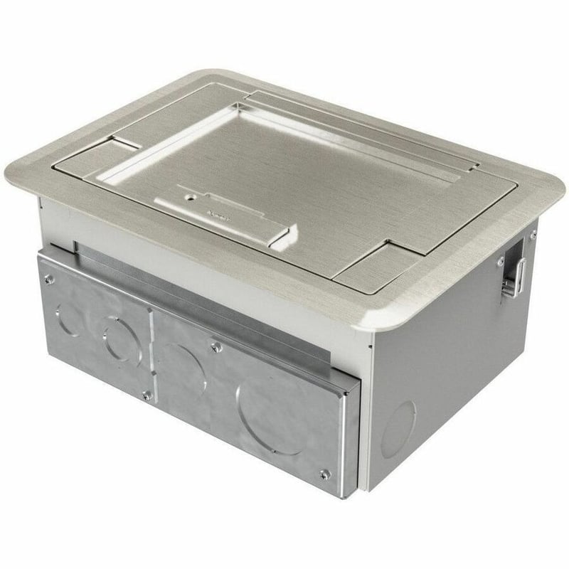 Wiremold Evolution Series EFB45 Floor Box Surface Style Cover with Carpet Insert - Thumbnail 1
