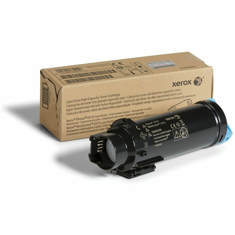 Xerox Original Extra High Yield Laser Toner Cartridge - Cyan - 1 Each - Thumbnail 1