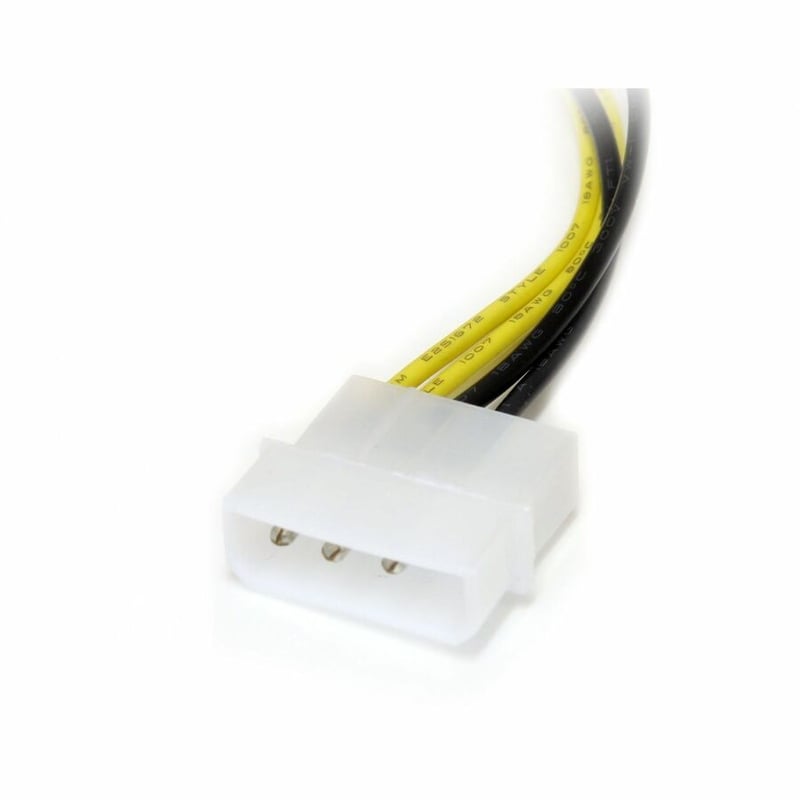 StarTech.com 6in LP4 to 8 Pin PCI Express Video Card Power Cable Adapter - 8 pin internal power (M) - 4 pin ATX12V (M) - 15.2 cm - Thumbnail 3