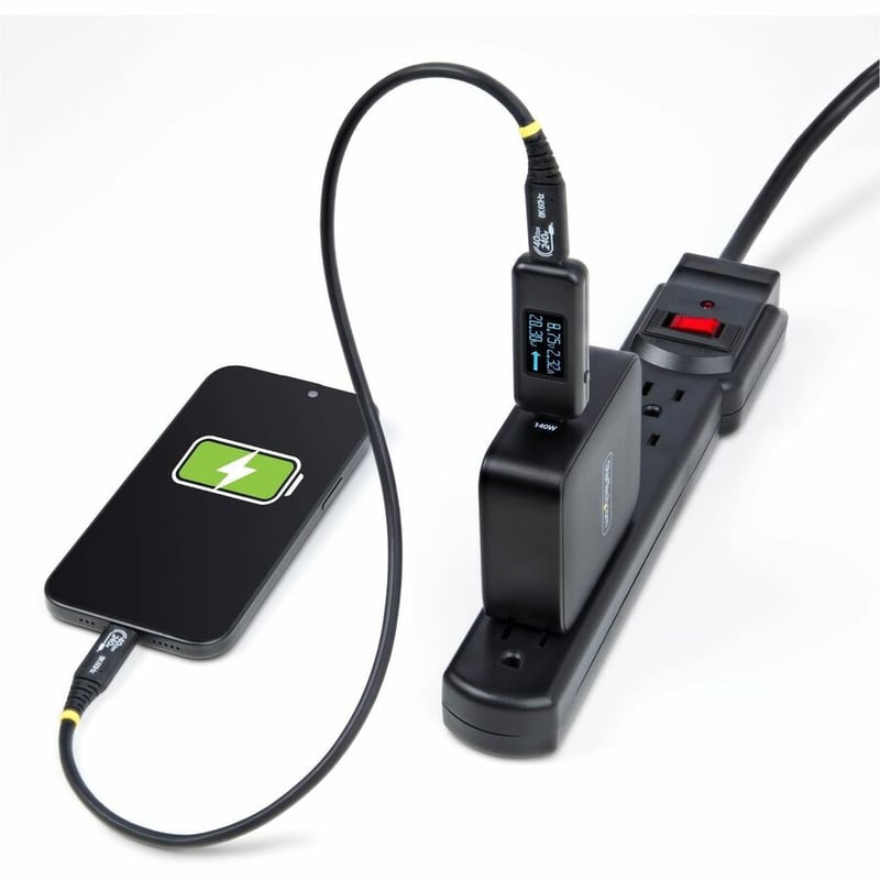 USB-C POWER TESTER DIGITAL 240W BI-DIRECTIONAL VOLTAGE/CURRENT