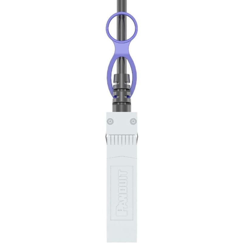 Panduit SFP+ 10G Direct Attach Copper, White, 1 Meter - Thumbnail 3