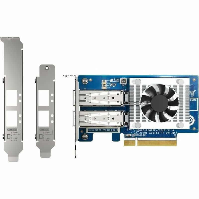 2PORT SFP28 25GBE NETWORK EXPANSION CARD LP PCIE GEN4X8 PCIE - Thumbnail 1