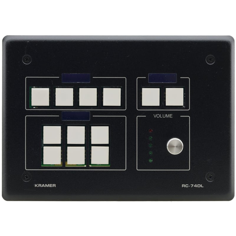 Kramer 12-button Ethernet and KNET Control Keypad with Knob and Displays (US) - Thumbnail 1
