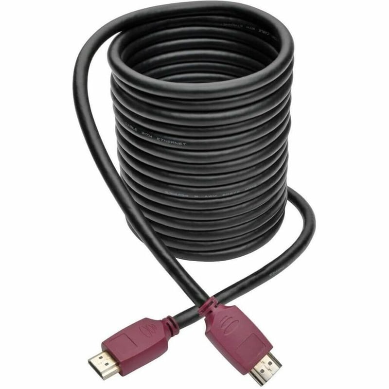 Eaton Tripp Lite Series 4K HDMI Cable with Ethernet (M/M) - 4K 60 Hz, Gripping Connectors, 15 ft. - Thumbnail 2