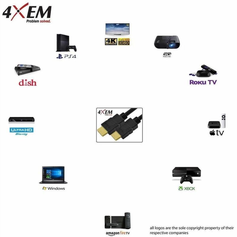 4XEM 100 FT High Speed 2.0 HDMI M/M - Thumbnail 5