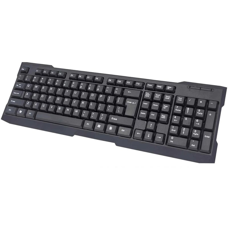 MANHATTAN ENHANCED USB KEYBOARD - 155113 - BLACK - STREAMLINED, DURABLE DESIGN I - Thumbnail 1