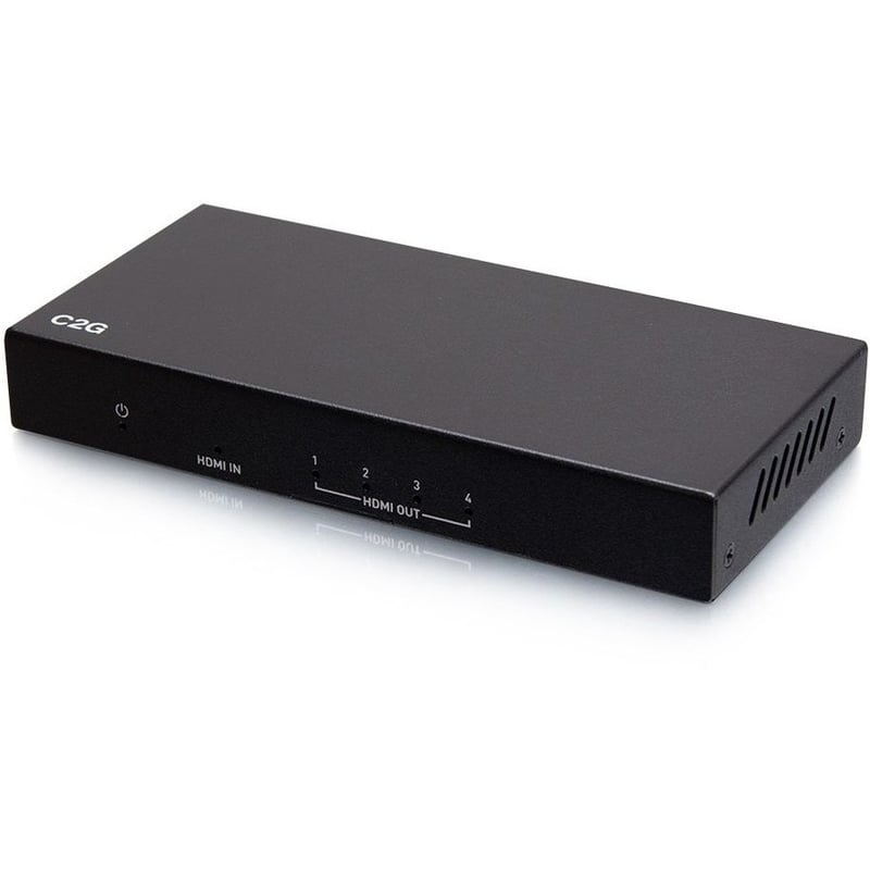 C2G 4-Port HDMI Distribution Amplifier Splitter - 4K 60Hz - Thumbnail 4