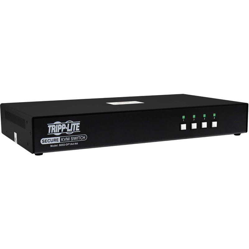 Tripp Lite by Eaton Secure KVM Switch, 4-Port, Single Head, DisplayPort to DisplayPort, 4K, NIAP PP4.0, Audio, TAA - Thumbnail 1