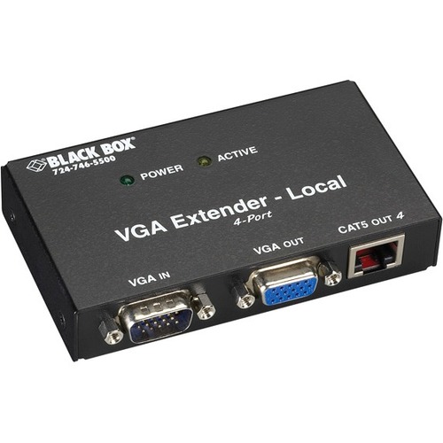 Black Box VGA Transmitter, 4-Port - Thumbnail 1