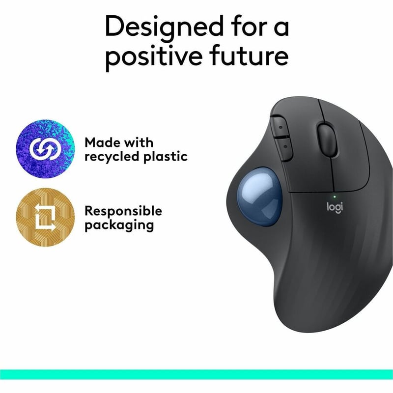 Logitech Ergo M575 for Business (Graphite) - Brown Box - Thumbnail 5