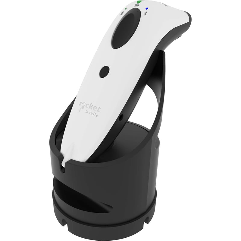Socket Mobile SocketScan S700, Linear Barcode Scanner, White & Black Charging Dock - Thumbnail 1