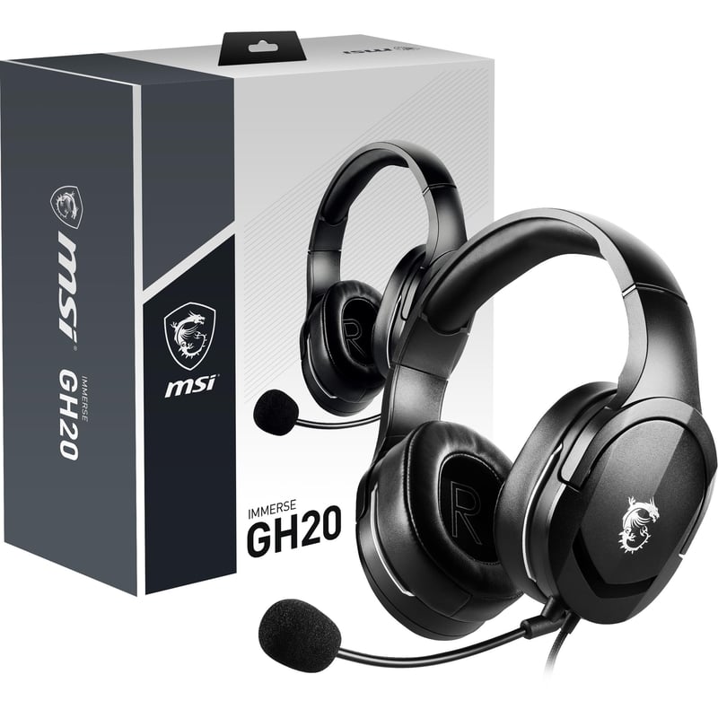 MSI Immerse GH20 Gaming Headset with Microphone - Thumbnail 1