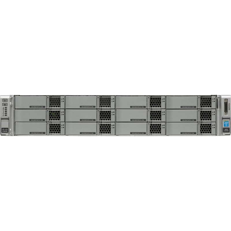 Cisco C240 M4 2U Rack Server - 2 x Intel Xeon E5-2630 v3 2.40 GHz - 128 GB RAM - Serial ATA Controller - Thumbnail 2
