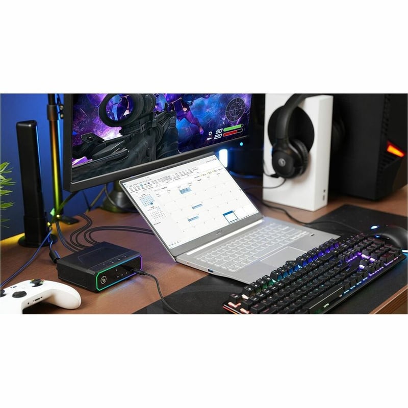 IOGEAR KeyMander Nexus 3-Port Gaming KVM Switch for PC & Game Consoles - Thumbnail 4