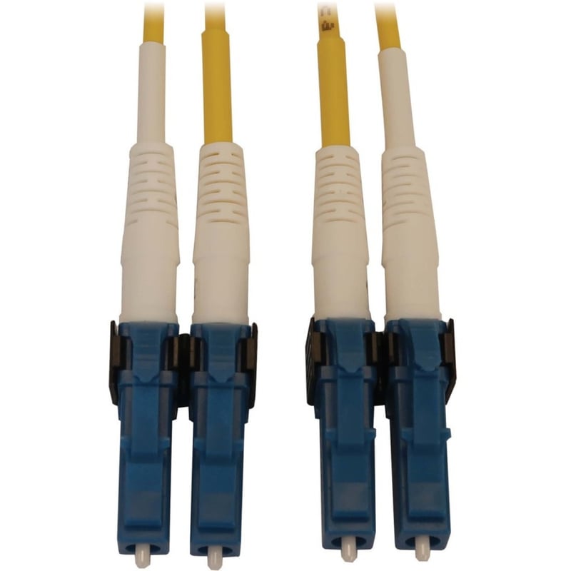 Eaton Tripp Lite Series 400G Duplex Singlemode 9/125 OS2 Switchable Fiber Optic Cable (LC/UPC M/M), LSZH, Yellow, 4 m (13.1 ft.) - Thumbnail 1