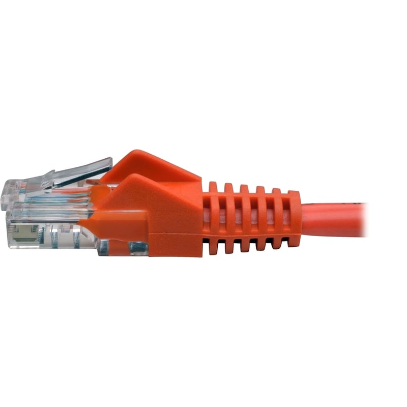 Eaton Tripp Lite Series Cat5e 350 MHz Snagless Molded (UTP) Ethernet Cable (RJ45 M/M), PoE - Orange, 14 ft. (4.27 m) - Thumbnail 4