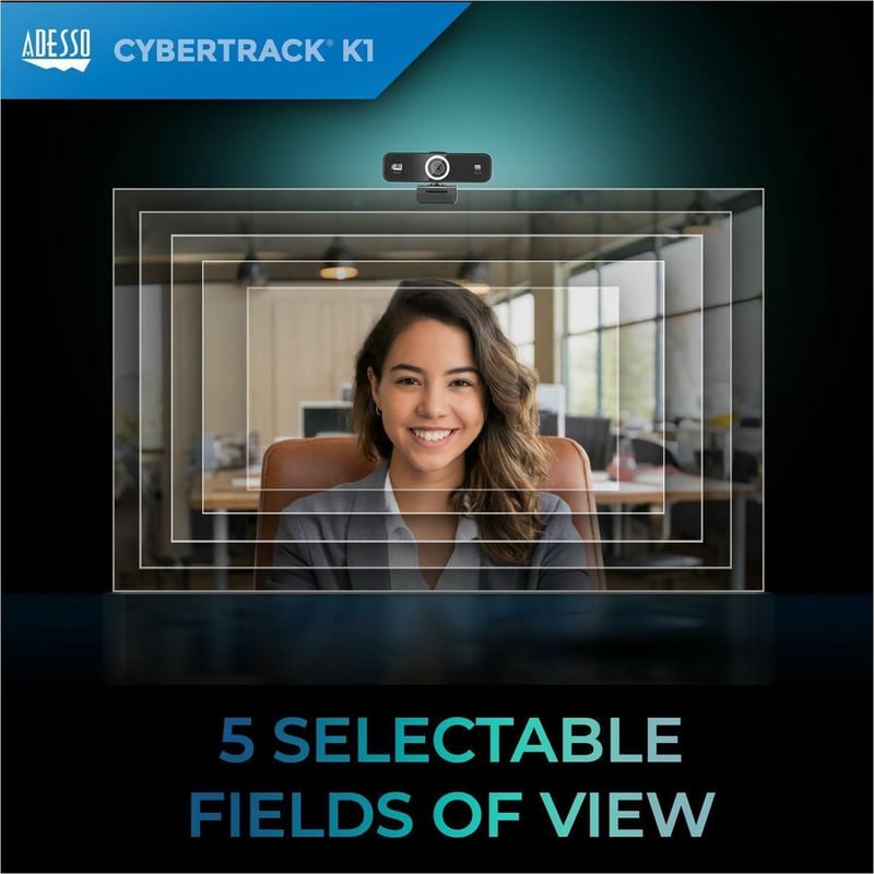 Adesso CyberTrack K1 Webcam - 2.1 Megapixel - 30 fps - USB 2.0 - Thumbnail 2