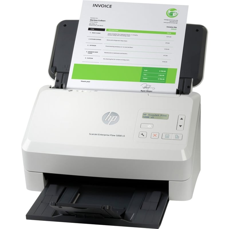 HP Scanjet Enterprise Flow 5000 S5 Sheetfed Scanner - 600 dpi Optical - Thumbnail 2