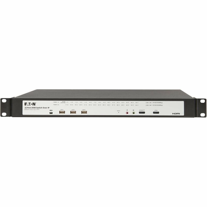 Eaton 32-Port Cat5e KVM over IP Switch - Virtual Media, 1 Remote/1 Local User, HDMI Output, 1U Rack-Mount, TAA - Thumbnail 5