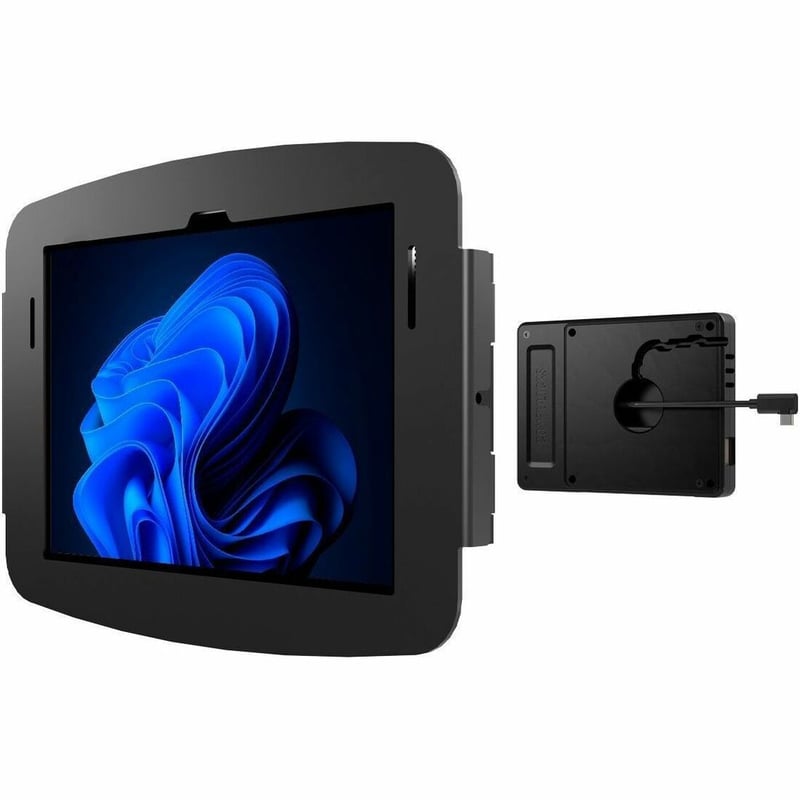 Compulocks Mounting Enclosure for Docking Station, Tablet, iPad (10th Generation), Printer, Bar Code Scanner, Scanner, Monitor - Black - Thumbnail 1