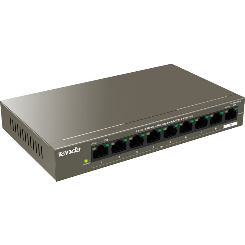 9-PORT 10/100 SWITCH 8-PORT POE . - Thumbnail 1