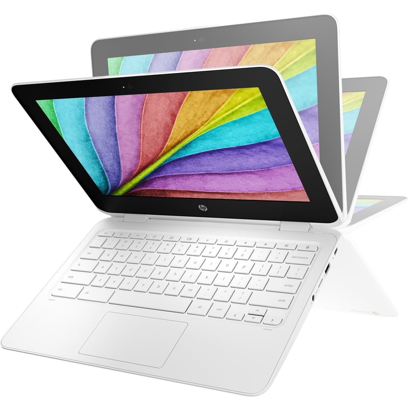 HP Chromebook x360 11 G2 EE 11.6" Touchscreen Convertible 2 in 1 Chromebook - 1366 x 768 - Intel Celeron N4000 Dual-core (2 Core) 1.10 GHz - 4 GB Total RAM - 32 GB Flash Memory - Thumbnail 1