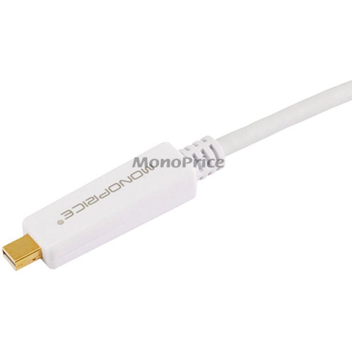 MINI DISPLAYPORT TO DVI CABLE-WHITE 10FT - Thumbnail 3
