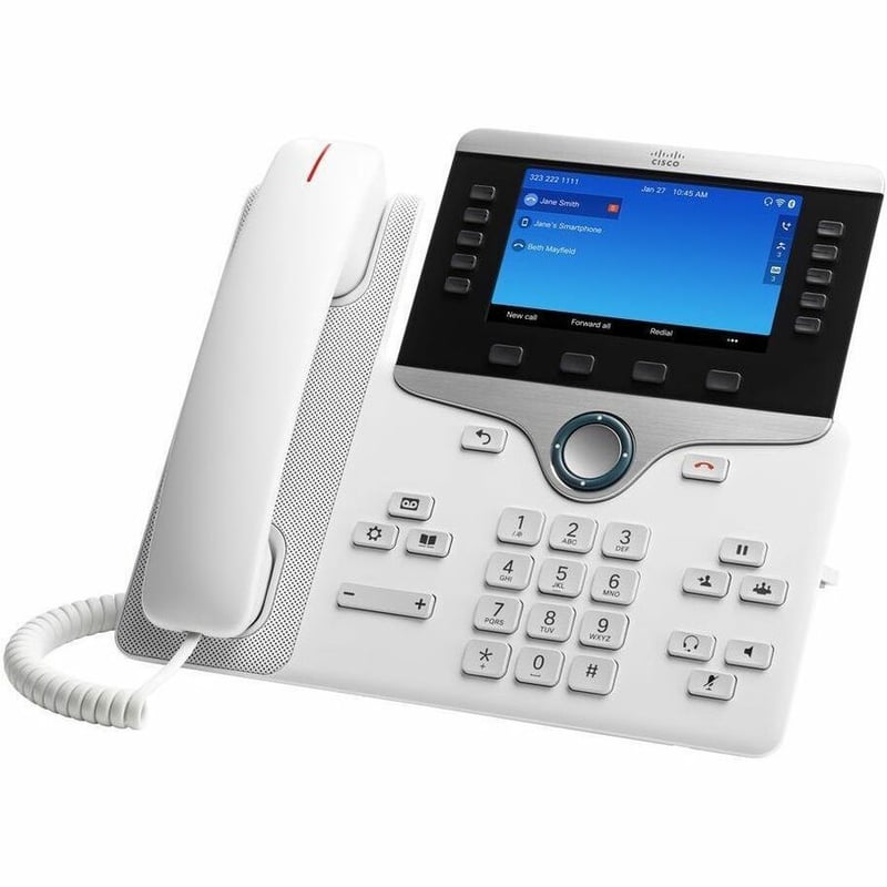Cisco 8861 IP Phone - Corded - Corded/Cordless - Bluetooth, Wi-Fi - Wall Mountable, Desktop - Thumbnail 5