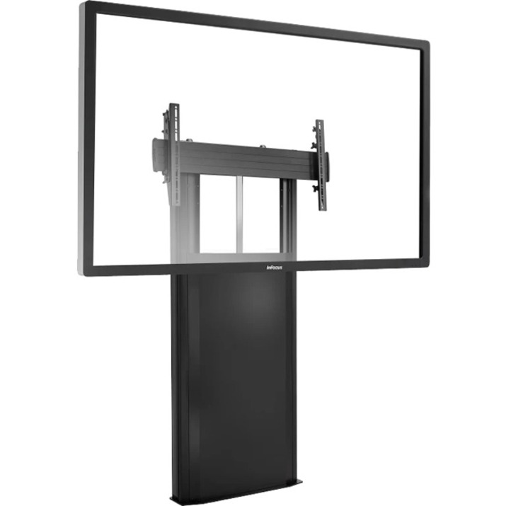 Chief Extra-Large Height-Adjustable Floor Support Mount - For Displays 55-100" - Black - Thumbnail 2