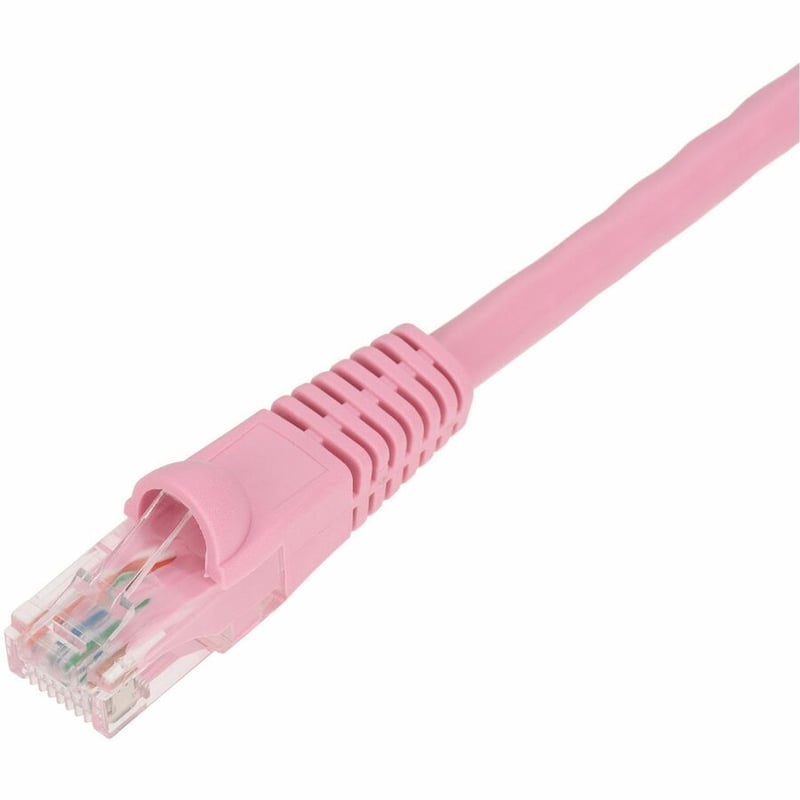 AddOn 35ft Pink CAT 6 PVC Ethernet Cable Snagless Bubble Boot RJ-45 M/M - Thumbnail 2