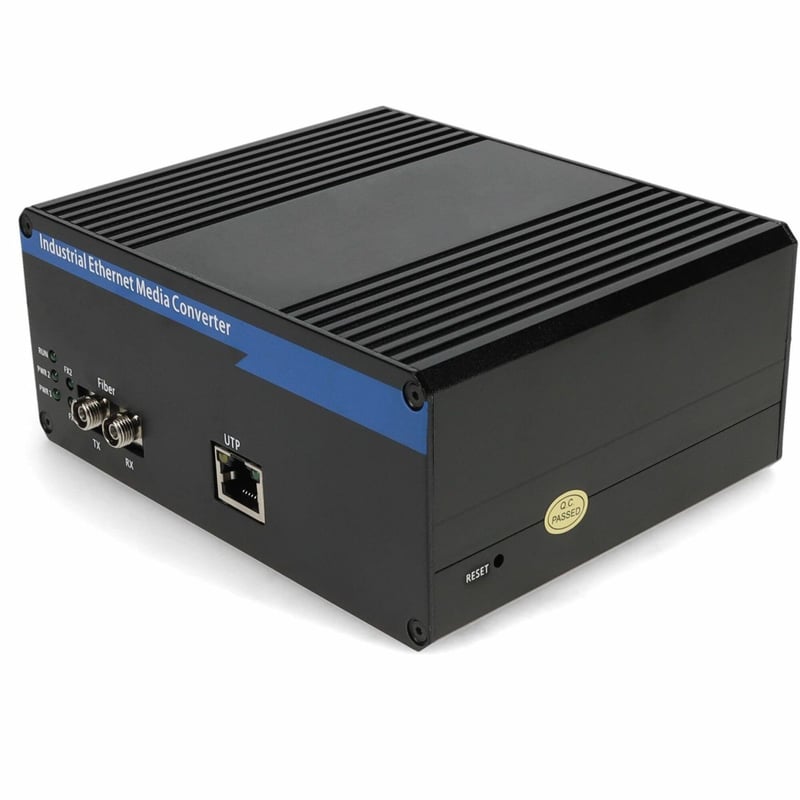 AddOn 1 10/100Base-TX(RJ-45) to 1 100Base-FX(FC) MMF 1310nm 2km Industrial Media Converter - Thumbnail 1