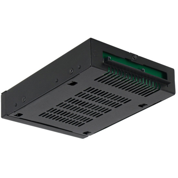Icy Dock MB601VK-B Drive Bay Adapter for 3.5" - U.2 (SFF-8639) Host Interface Internal - Matte Black