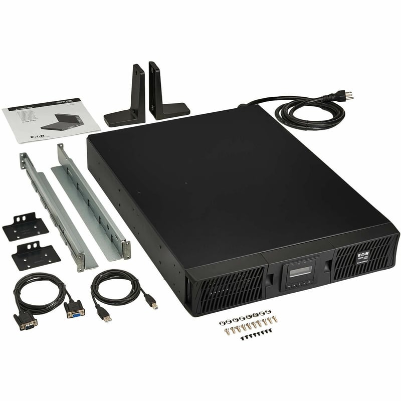 Eaton Tripp Lite Series SmartOnline 2000VA 1800W 120V Double-Conversion UPS - 7 Outlets, Extended Run, Network Card Included, LCD, USB, DB9, 2U Rack/Tower Battery Backup - Thumbnail 1