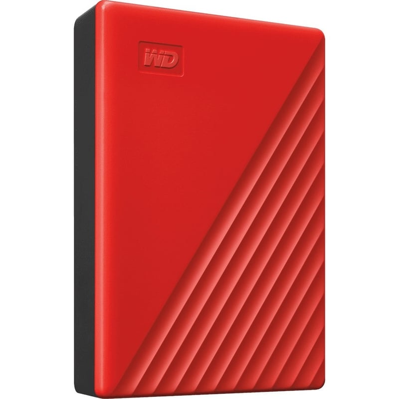 WD My Passport WDBPKJ0040BRD-WESN 4 TB Portable Hard Drive - External - Red - Thumbnail 3
