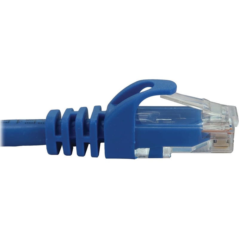 Eaton Tripp Lite Series Cat6a 10G Snagless Molded UTP Ethernet Cable (RJ45 M/M), PoE, Blue, 25 ft. (7.6 m) - Thumbnail 3