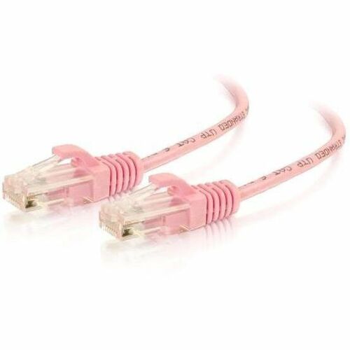 Quiktron Q-Series 28 AWG CAT6 Patch Cable, Pink, 15 FT