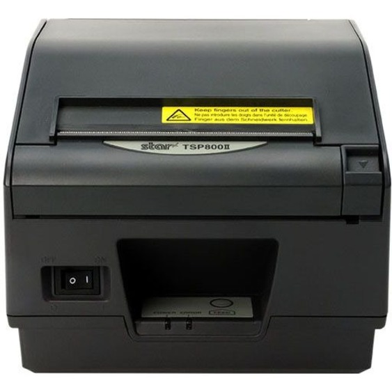 Star Micronics TSP800II Thermal Receipt and Label Printer, USB - Cutter, External Power Supply Needed, Gray - Thumbnail 3