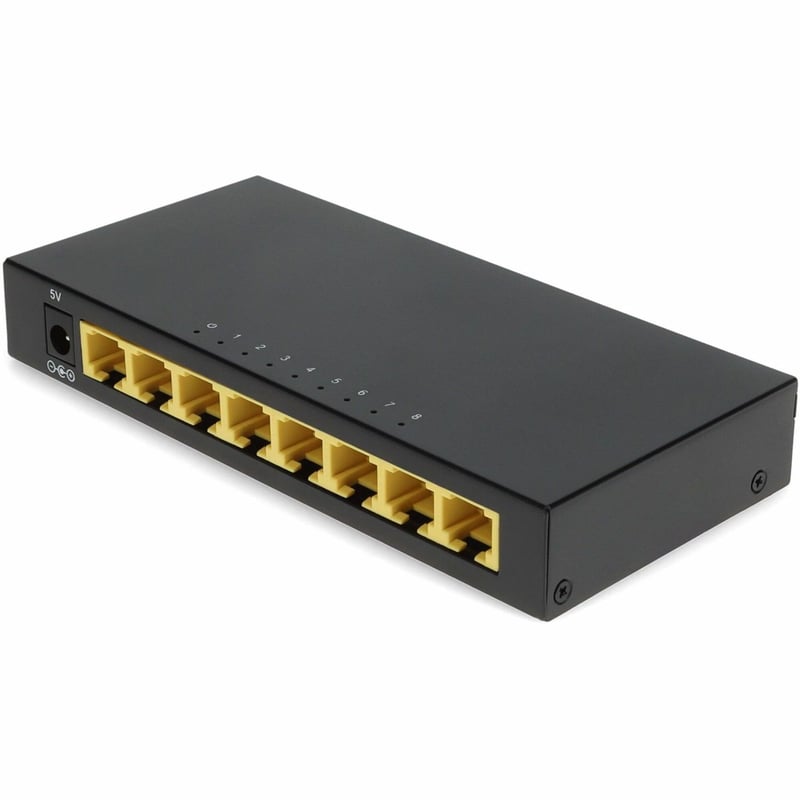 AddOn 8x 10/100/1000Base-TX (RJ-45) 0 to 40C Ethernet Switch - Thumbnail 1
