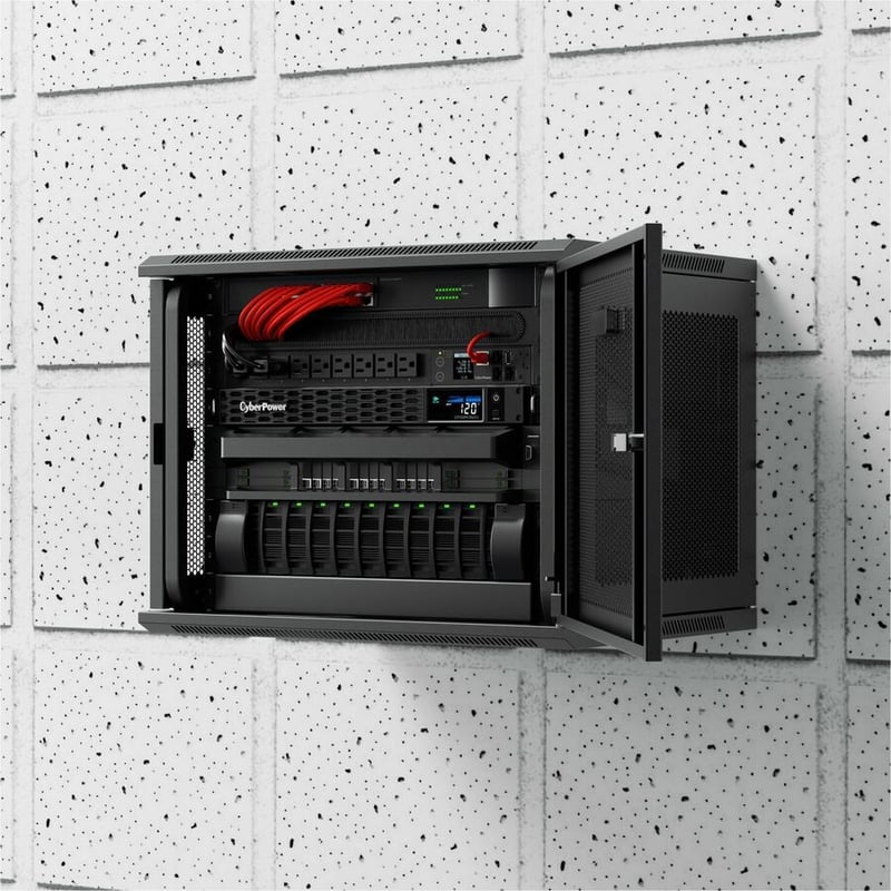 CYBERPOWER CP700PFCRM1U UPS 6 NEMA 5-15R NEMA 5-15P 3 YR WTY - Thumbnail 4