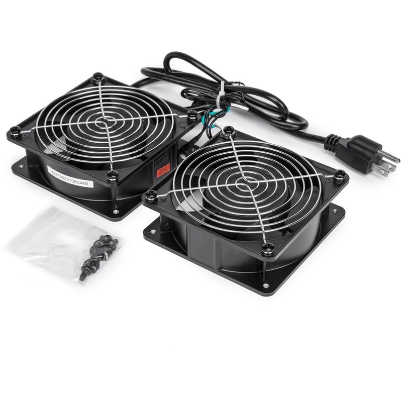 SolidRack Two (2) Fan Set for Wall Rack Cabinet US - Thumbnail 5