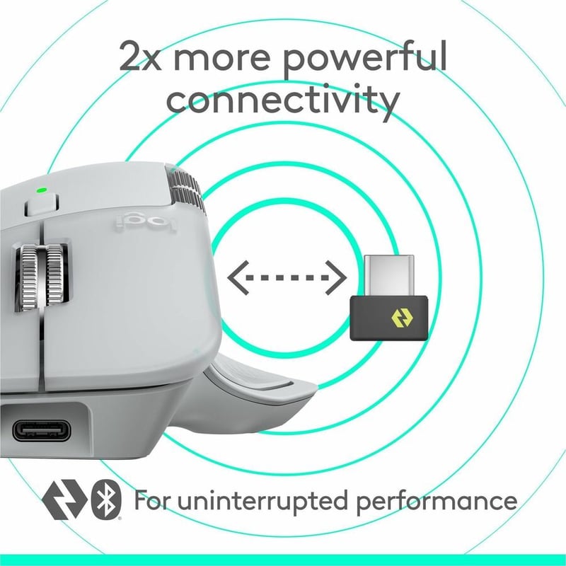 MX MASTER 4 WIRELESS MOUSE PERFORMANCE - PALE GREY