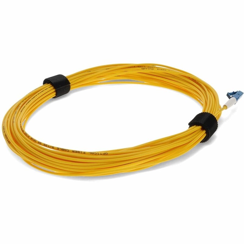 AddOn 20m ASC to LC Yellow OS2 Simplex Microboot, Snagless OFNR (Riser-Rated) SMF Fiber Patch Cable - Thumbnail 5