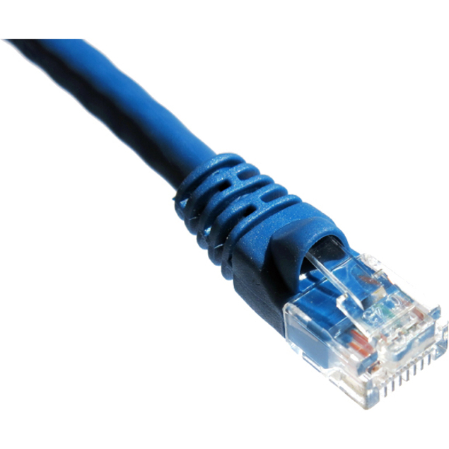 Axiom 75FT CAT5E 350mhz Patch Cable Molded Boot (Blue) - Thumbnail 2