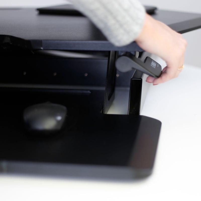Ergotron WorkFit Corner Standing Desk Converter - Thumbnail 3