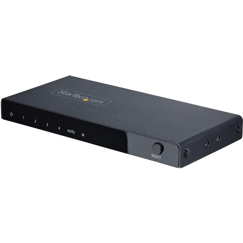 StarTech.com 4-Port 8K HDMI Switch, HDMI 2.1 Switcher 4K 120Hz HDR10+, 8K 60Hz UHD, HDMI Switch 4 In 1 Out, Auto/Manual Source Switching - Thumbnail 1