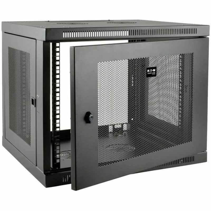 Tripp Lite by Eaton SmartRack 9U Low-Profile Switch-Depth-Plus Wall-Mount Mini Rack Enclosure - Thumbnail 3