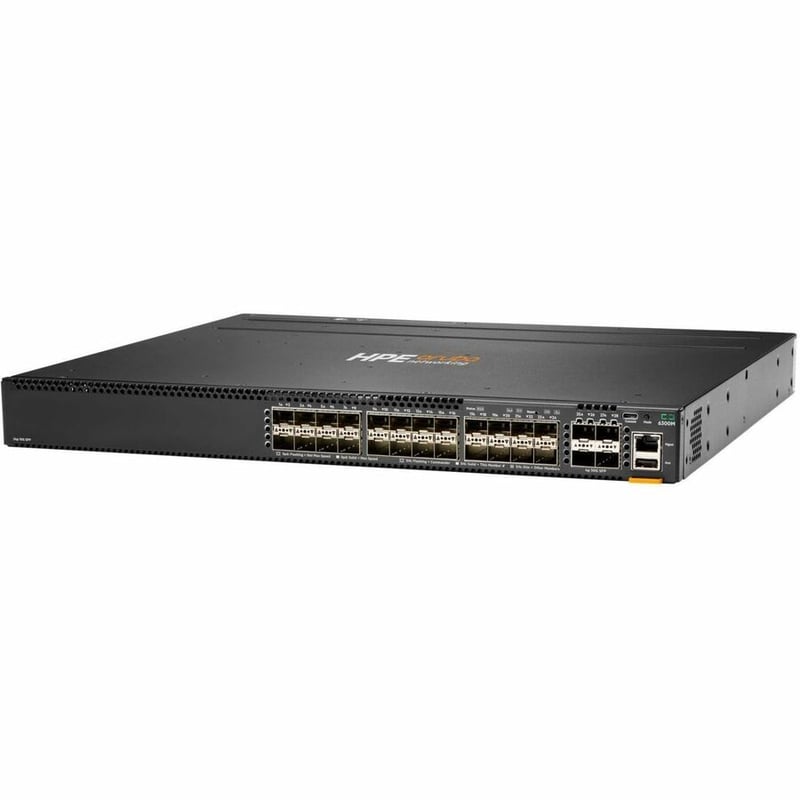 HPE ANW CX 6300M 24P 4L 2FS PSU 24P SFP+ 1G/10G 4P SFP56 50G 2XFAN - Thumbnail 2